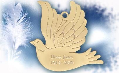 Dove Memorial Ornament